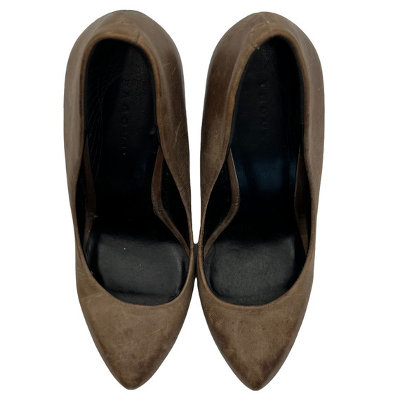 Trouve Tristin Cone Heels Pumps Brown - Picture 3 of 12